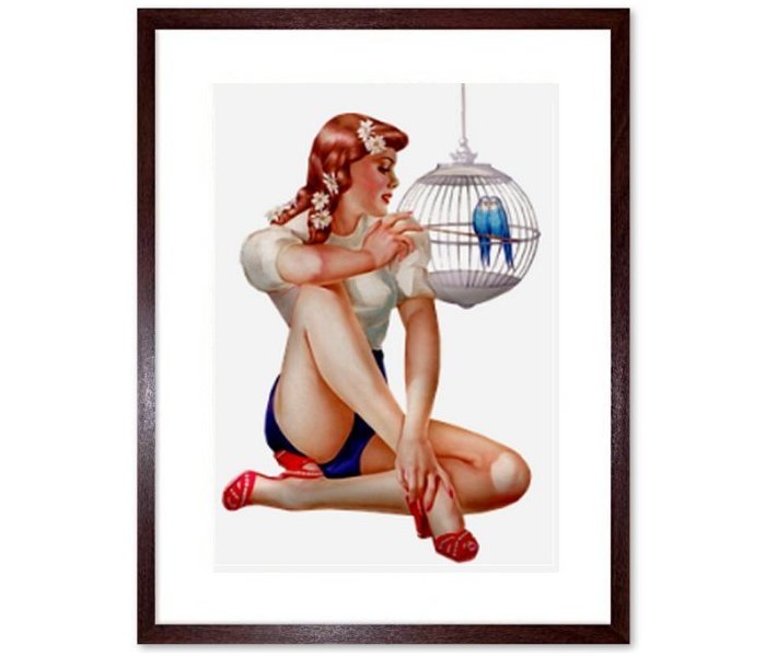 Retro Pin Up Girl 13 Framed Print